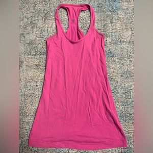 LULU LEMON pink tank size 4